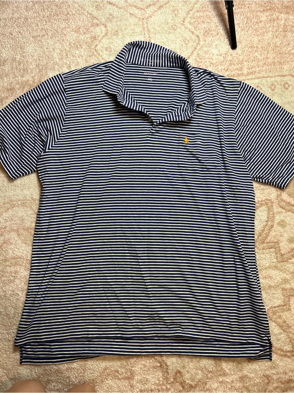 Mens B Draddy striped pocket tee